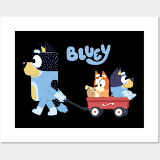 Bluey Bandit, Bluey, Bingo Wagon Ride Posters and Art